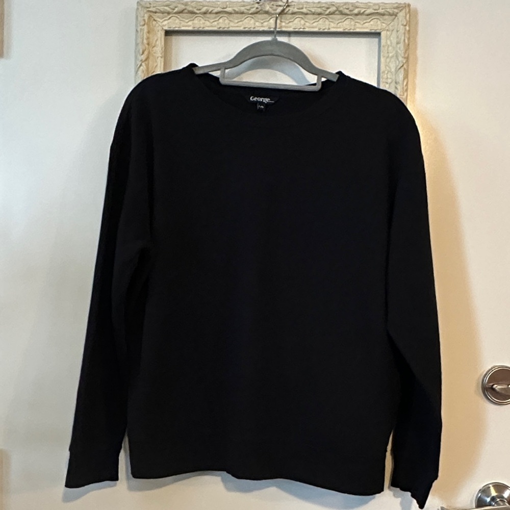 GEORGE | Classic Black Crewneck Sweater - Picture 4 of 14